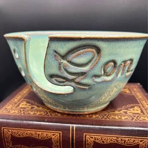 Pottery Yarn Bowl for Knitting, Crochet Ball Holder Glazed